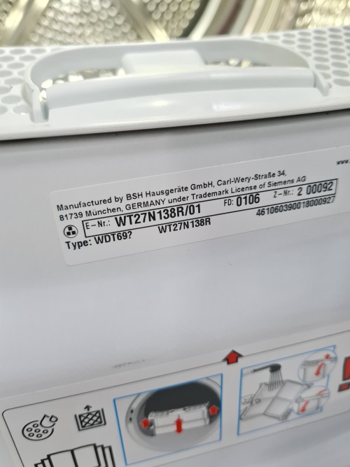 Uscator de rufe Bosch Pitsos cu pompa de caldura