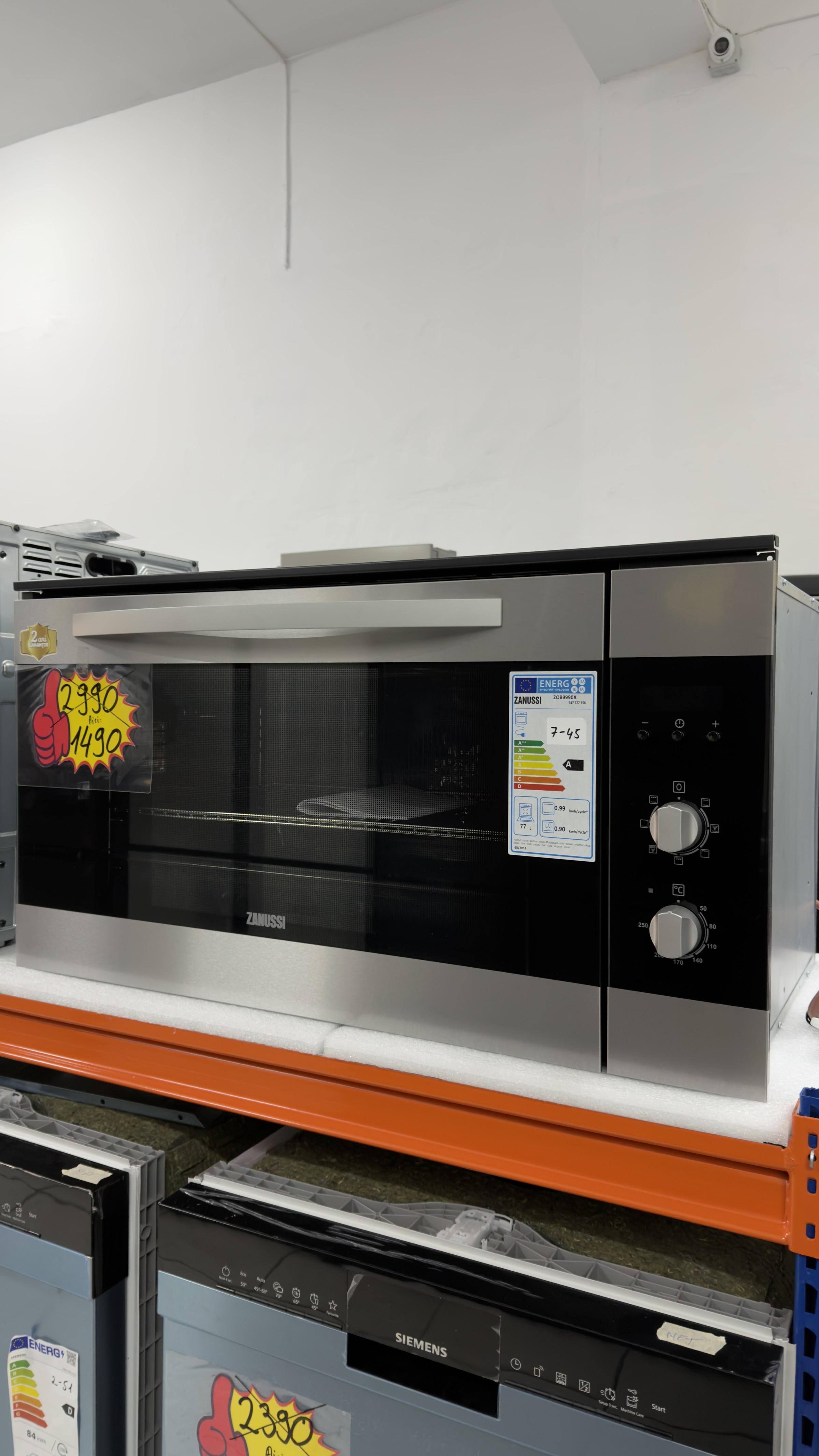 Zanussi 77L, ZOB9990X Cuptor 90 cm extra lat | Banat Electronics