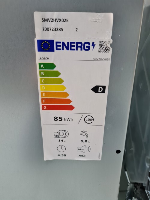 Bosch 14 seturi, SMV2HVX02E masina de spalat vase total incorporabila Germania