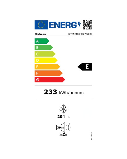 Congelator Electrolux  KUT6NE18S incorporabil Germania