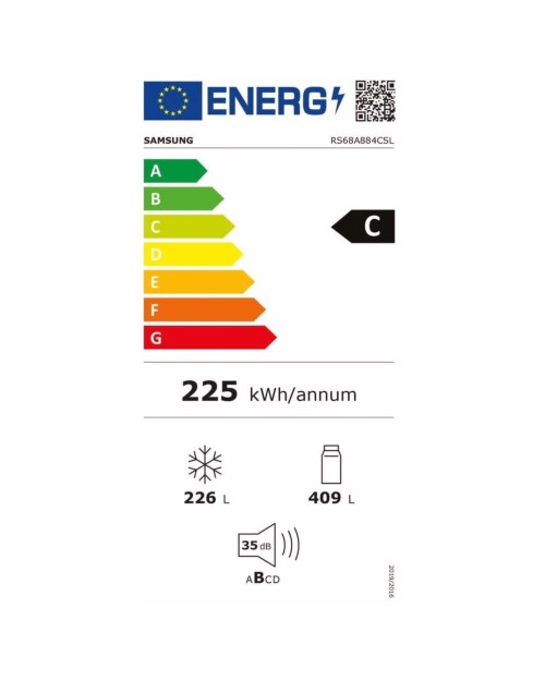 Combina frigorifica Samsung Side by Side RS68A884CSL/WS