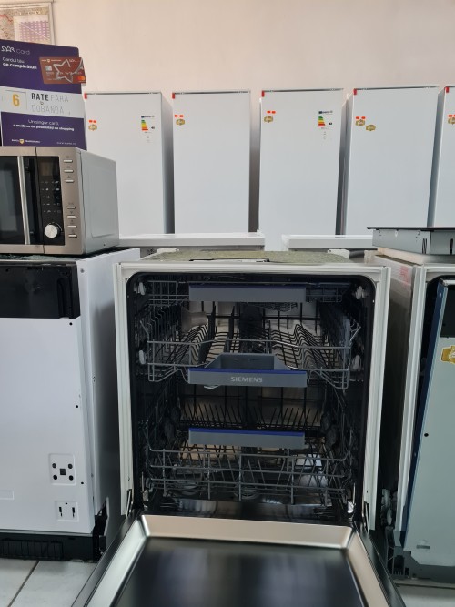 Siemens 13 seturi, SN63EX05DE masina de spalat vase total incorporabila fabricata in Germania