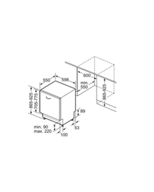 Siemens 13 seturi, SN63EX05DE masina de spalat vase total incorporabila fabricata in Germania