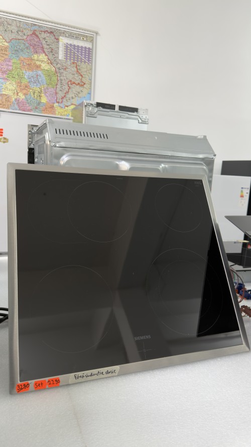Set Siemens cuptor + plita vitroceramica electric incorporabil