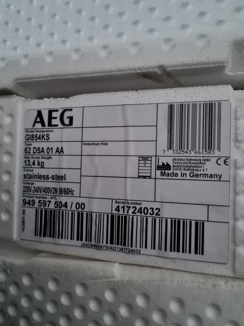 Plita cu inductie AEG 77cm