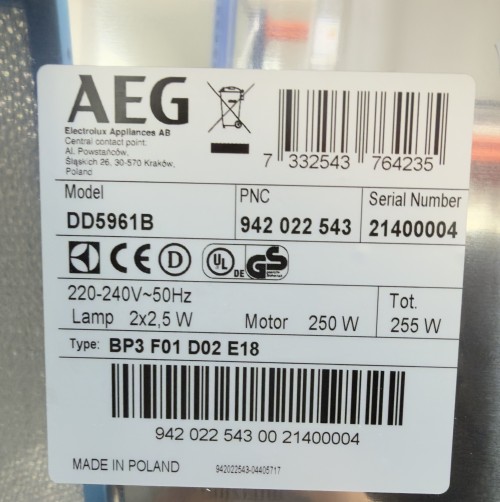 AEG DD5961B Hota decorativa