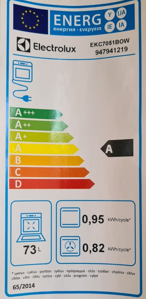 Aragaz electric extra lat 70cm Electrolux EKC7051BOW nou import Germania