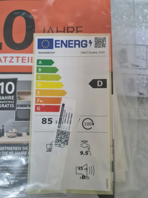 Bauknecht OBUC ECOSTAR 5320 masina de spalat vase import Germania