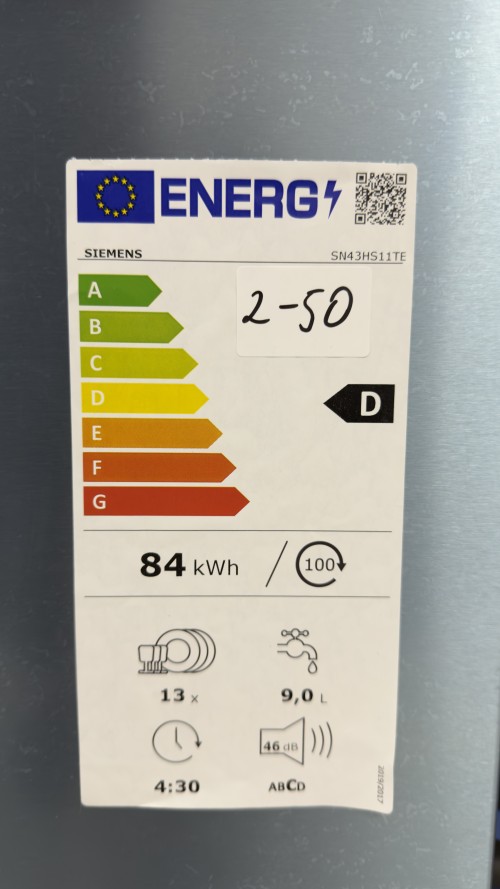 Siemens 13 seturi, SN43HS11TE masina de spalat vase import Germania