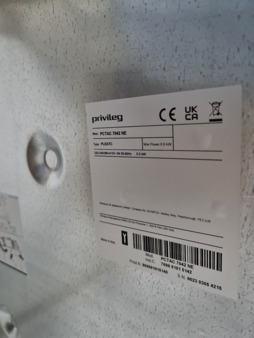 Privileg 79cm PCTAC 70 42 NE plita vitroceramica import Germania