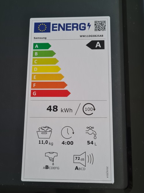 Samsung 11 kg WW11DG5B25AB, AI, SmartThings
