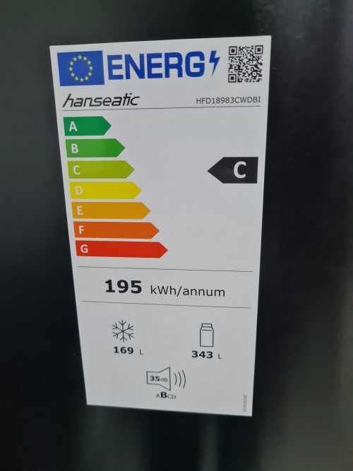 Hanseatic French Door HFD18983CWDBI import Germania