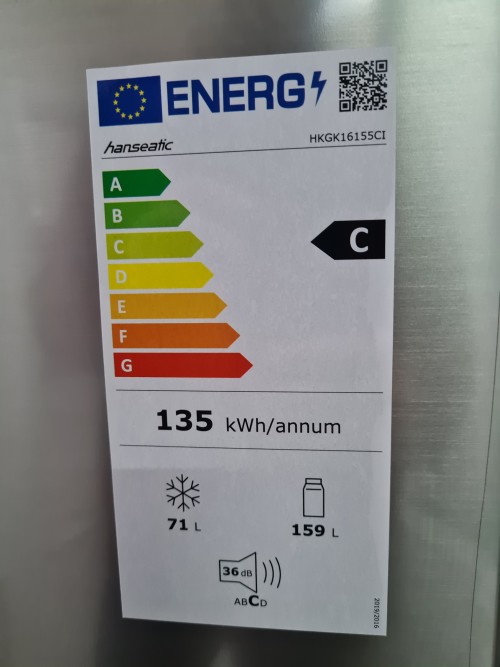Hanseatic HKGK16155C combina frigorifica import Germania