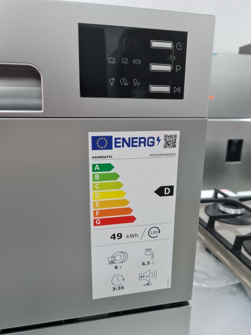 Hanseatic HG5544D63602ES masina de spalat vade compacta import Germania