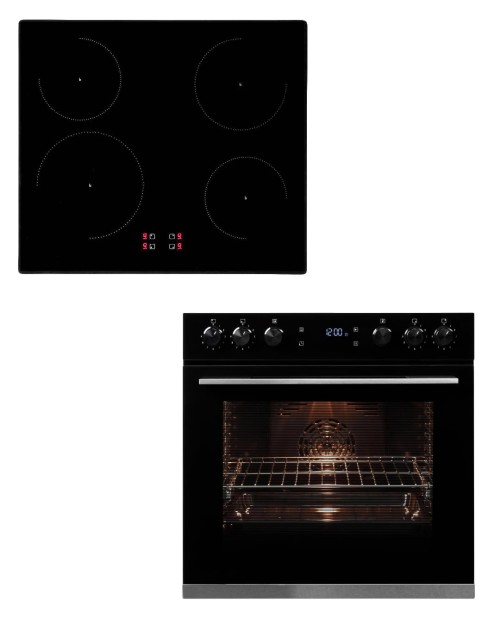 Hanseatic HBCO7210A1 + HI46074C set cuptor si plita cu inductie
