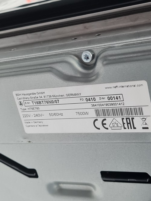 Neff T16BT76N0 plita vitroceramica Made in Germany