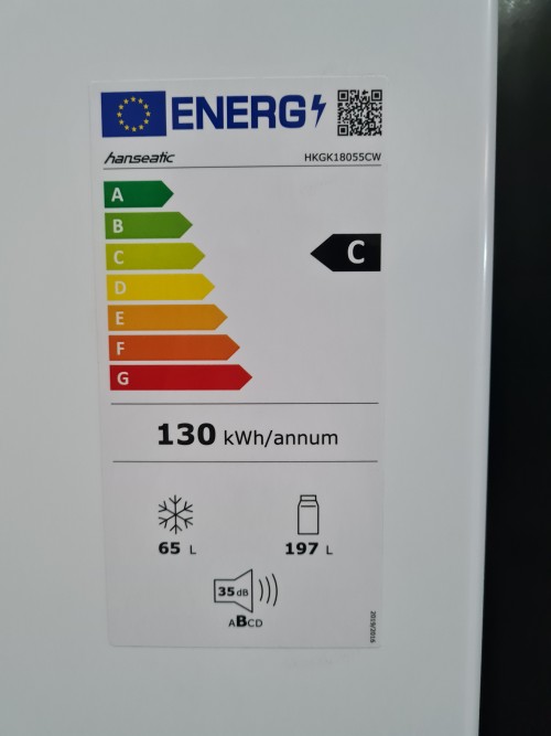 Hanseatic slim 55cm HKGK18055SCW combina frigorifica import Germania
