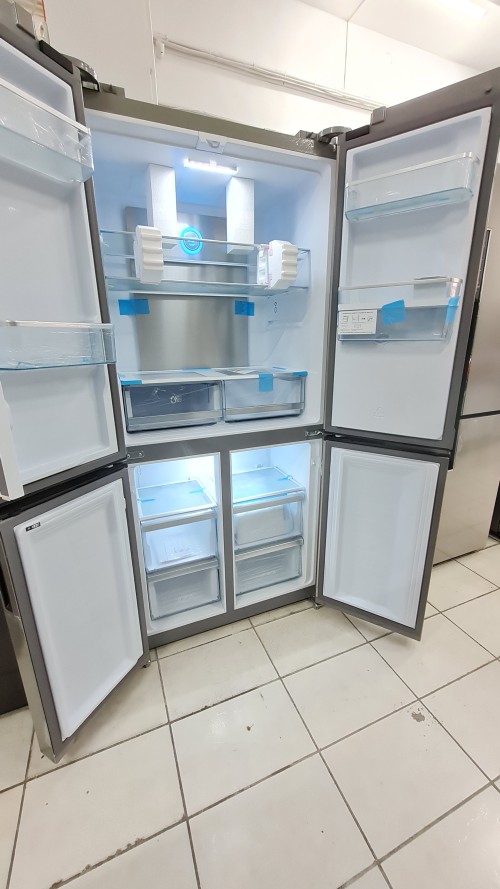 GRF CB91837BX – 490 L, Combina frigorifica French Door  No Frost, Anti-Bacteria, Inox Negru import Italia