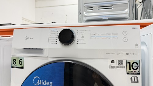 MIDEA 8 kg spălare / 6 kg uscare, MF200D86WB-14EAS – Mașină de spălat rufe cu uscător  Wi-Fi, Steam Care, Inverter Import Germania 🇩🇪