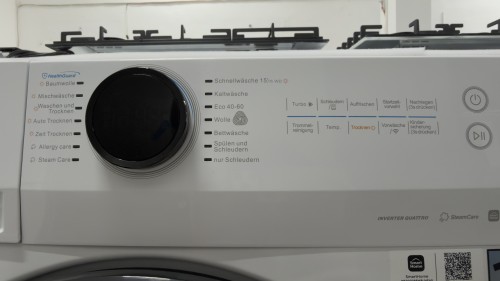 MIDEA 8 kg spălare / 6 kg uscare, MF200D86WB-14EAS – Mașină de spălat rufe cu uscător  Wi-Fi, Steam Care, Inverter Import Germania 🇩🇪