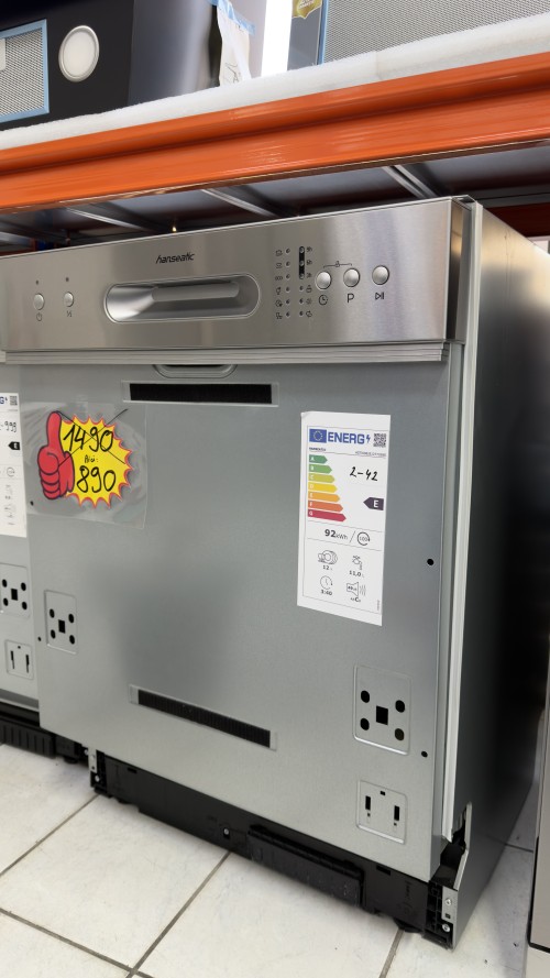 Hanseatic 12 seturi HGTI6082E127735BS mașină de spălat vase clasa E import Germania 🇩🇪