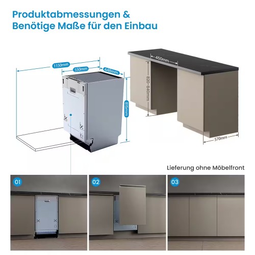 Midea 14 seturi SV 5.14K14C mașină de spălat vase import Germania 🇩🇪