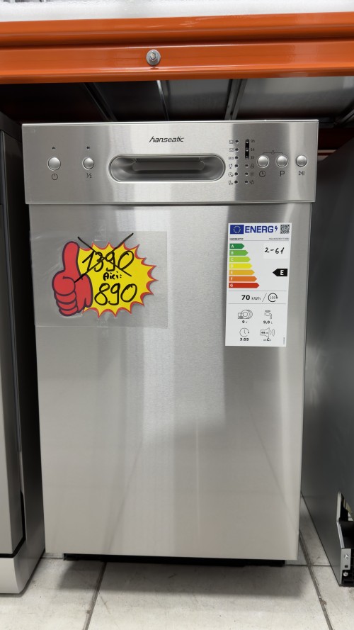 Hanseatic 9 seturi HGU4582E97736BI mașină de spălat vase import Germania 🇩🇪