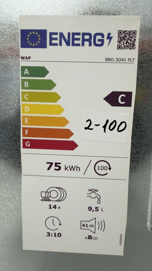 Bauknecht 14 seturi BUO 3041 PLT X – mașină de spălat vase clasa C import Germania 🇩🇪