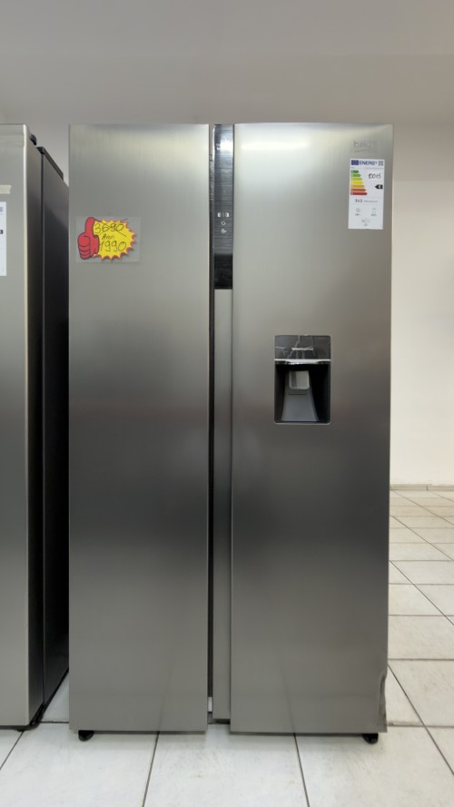Beko 529 L, GNO5322WDXPN Combină frigorifică Side by Side, No Frost, Inverter, dispenser apă – import Germania 🇩🇪