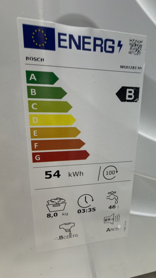 Bosch 8 kg, WUU28T70 –Mașină de spălat rufe, Clasa B, Serie 6, AquaStop – import Germania 🇩🇪