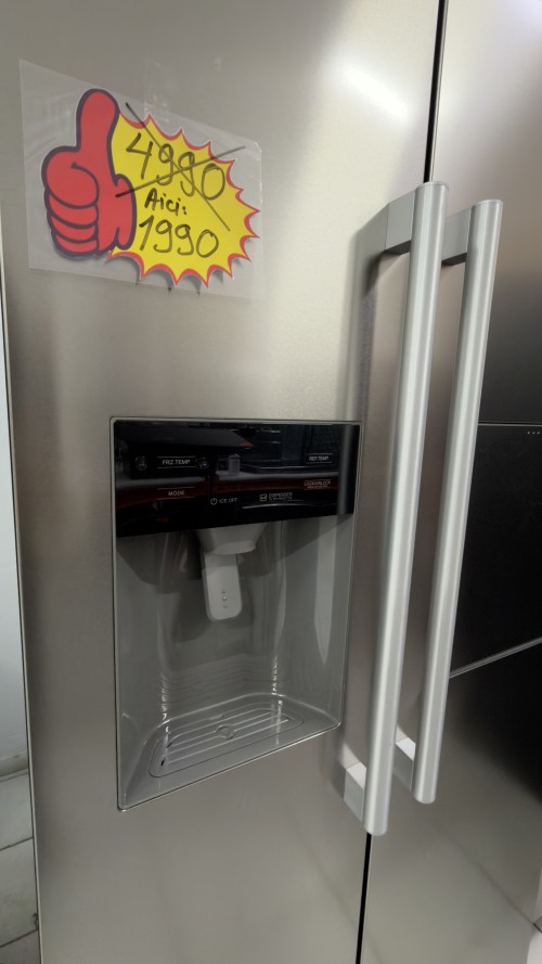 Midea 516 L, KS-EIX 6.23 –  Combină frigorifică Side by Side, Dispenser apă & gheață, Clasa E, Inox, import Germania 🇩🇪