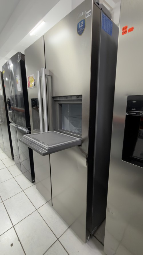 Midea 516 L, KS-EIX 6.23 –  Combină frigorifică Side by Side, Dispenser apă & gheață, Clasa E, Inox, import Germania 🇩🇪