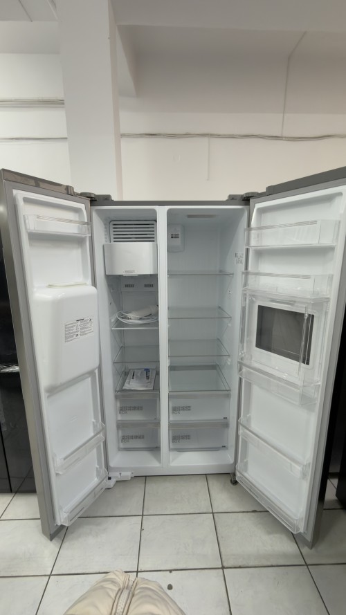 Midea 516 L, KS-EIX 6.23 –  Combină frigorifică Side by Side, Dispenser apă & gheață, Clasa E, Inox, import Germania 🇩🇪