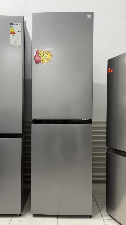 Hisense 256 L, RB327N4AD2 – combină frigorifică No Frost, Clasa E, inox gri – import Germania 🇩🇪