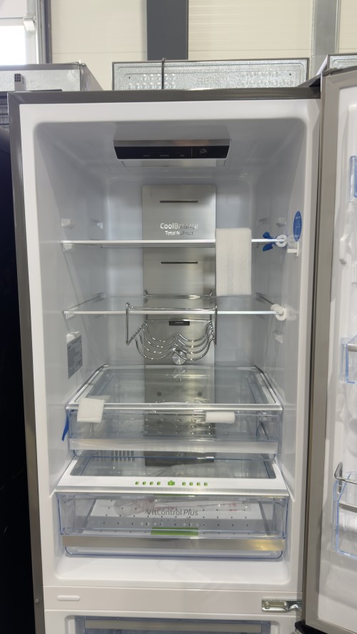 Amica 231 L KGCN 387 145 E – combină frigorifică inox, clasa C, No Frost, import Germania 🇩🇪
