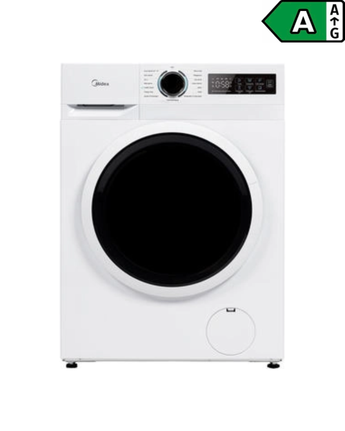 Midea 7 kg MF10EW70BA10 – Mașină de spălat rufe, Clasa A, Inverter Quattro, Steam Care, import Germania 🇩🇪