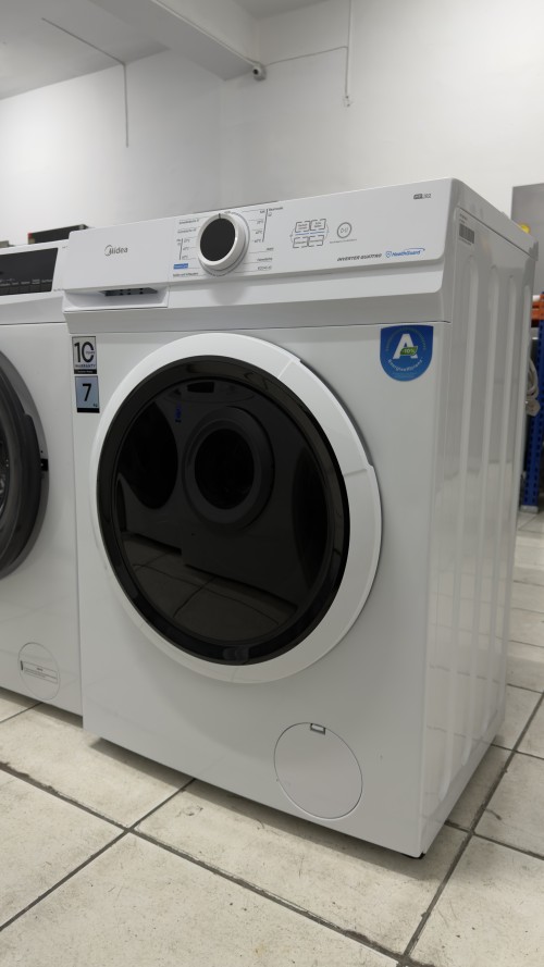 Midea 7 kg MF10EW70BA10 – Mașină de spălat rufe, Clasa A, Inverter Quattro, Steam Care, import Germania 🇩🇪