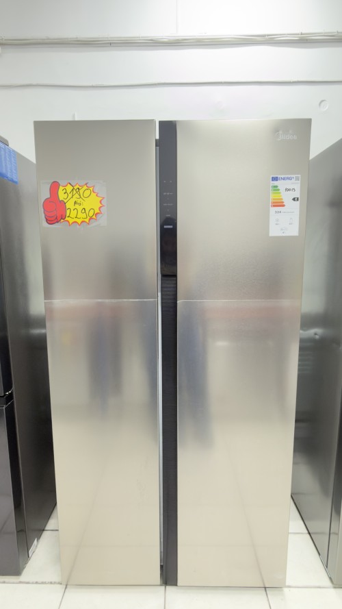 Midea 548 L MERS530FGE02 combină frigorifică Side by Side, Clasa E, Inox, import Germania 🇩🇪