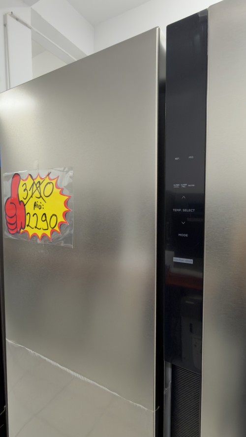 Midea 548 L MERS530FGE02 combină frigorifică Side by Side, Clasa E, Inox, import Germania 🇩🇪