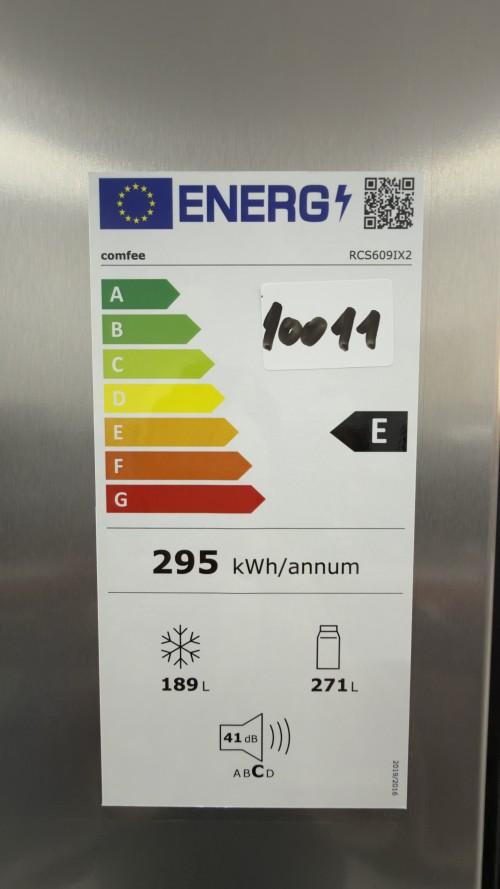 Comfee 460 L, RCS609IX2 –Combina frigorifică Side by Side No Frost Clasa E, Inox, import Germania 🇩🇪