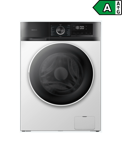 Cecotec 8 kg EU01_103800 – Mașină de spălat rufe, Clasa A, Inverter, import Germania 🇩🇪
