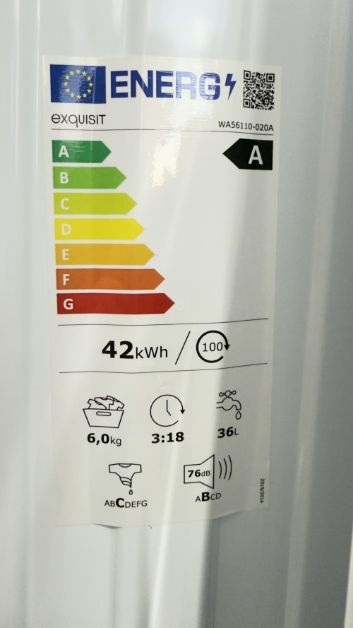 Exquisit 6 kg WA56110-020A, Mașină de spălat rufe, Clasa A – import Germania 🇩🇪