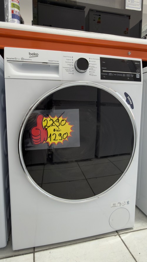 Beko 8 kg B5WFT78410W – Mașină de spălat rufe, Clasa A, SteamTherapy, HomeWhiz – import Germania 🇩🇪