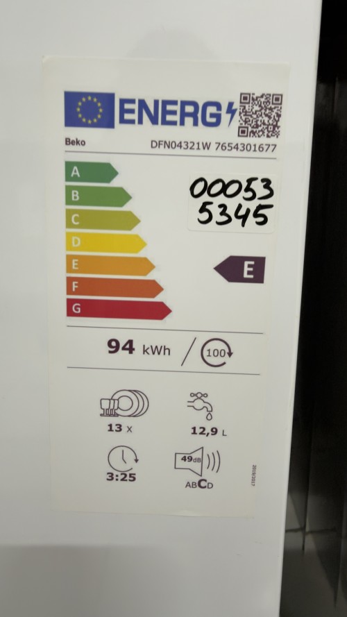 Beko 13 seturi DFN04321W – Mașină de spălat vase, Clasa E, import Germania 🇩🇪