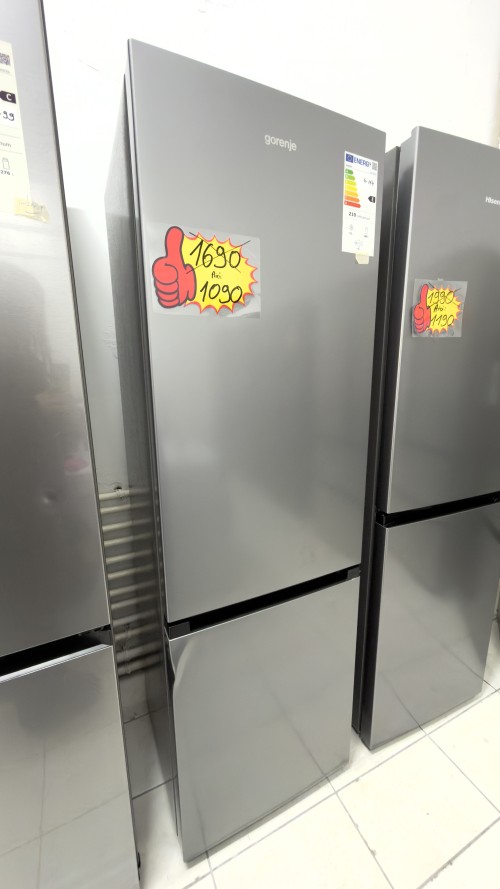 Gorenje 269 L RK4182PS4 – Combină frigorifică inox, clasa E, import Germania 🇩🇪