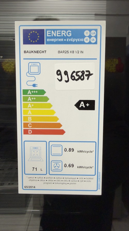 Bauknecht 71 L, BAR2S K8 V2 IN, Cuptor electric Clasa A+, inox – import Germania 🇩🇪