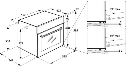Bauknecht 71 L, BAR2S K8 V2 IN, Cuptor electric Clasa A+, inox – import Germania 🇩🇪