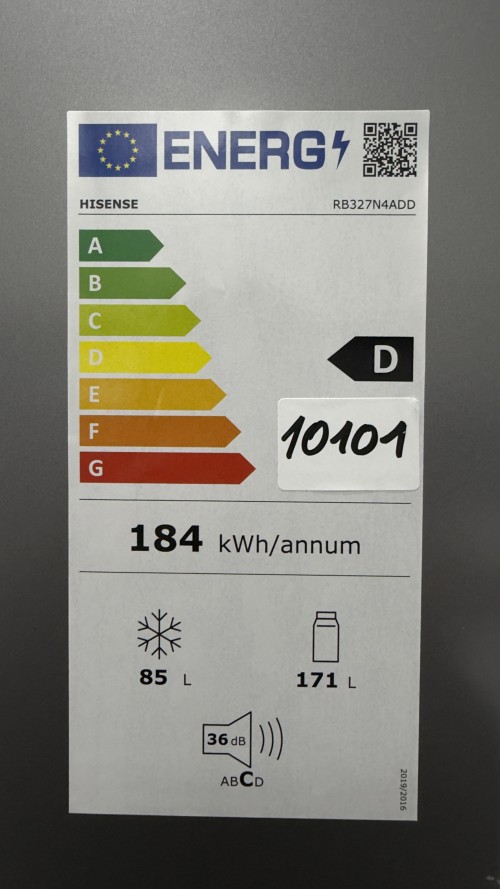 Hisense 256 L RB327N4ADD combină frigorifică No Frost, Clasa D, gri inox – import Germania 🇩🇪