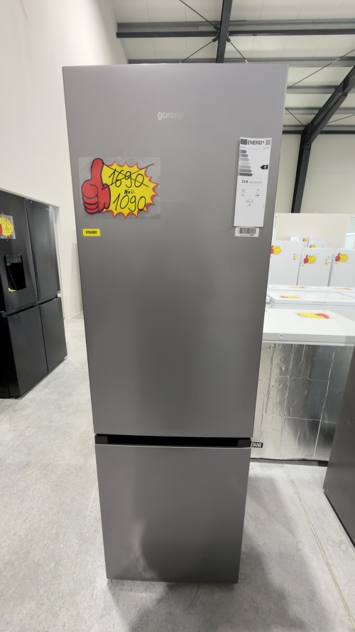 Gorenje 269 L, RK4182PS4 – combină frigorifică cu congelator jos, Clasa E