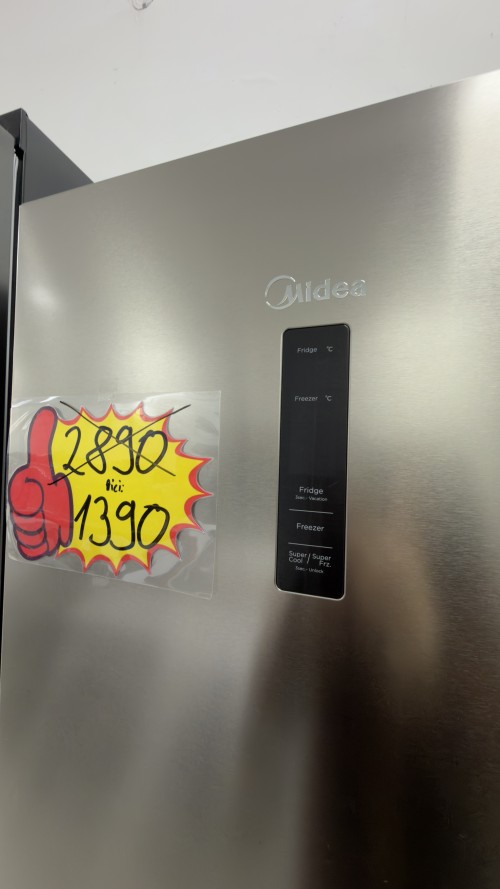 Midea 338 L, MERB345MGC02 – Combină frigorifică No Frost, inox, Clasa C, import Germania 🇩🇪